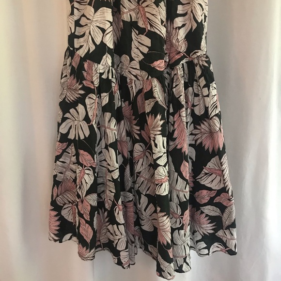 Gianni Bini Button Up High Low Leafy Dress - Picture 9 of 14